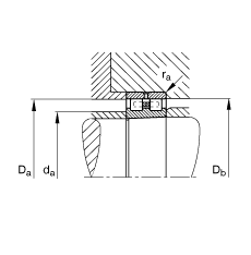 圓柱滾子軸承 NN3044-AS-K-M-SP, 根據 DIN 5412-4 標準的主要尺寸, 非定位軸承, 雙列，帶錐孔，錐度 1:12 ，可分離, 帶保持架，減小的徑向內部游隙，限制公差