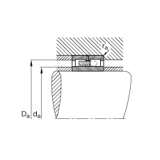 圓柱滾子軸承 NNU4944-S-M-P5-C3, 浮動軸承，雙列，可分離，帶保持架